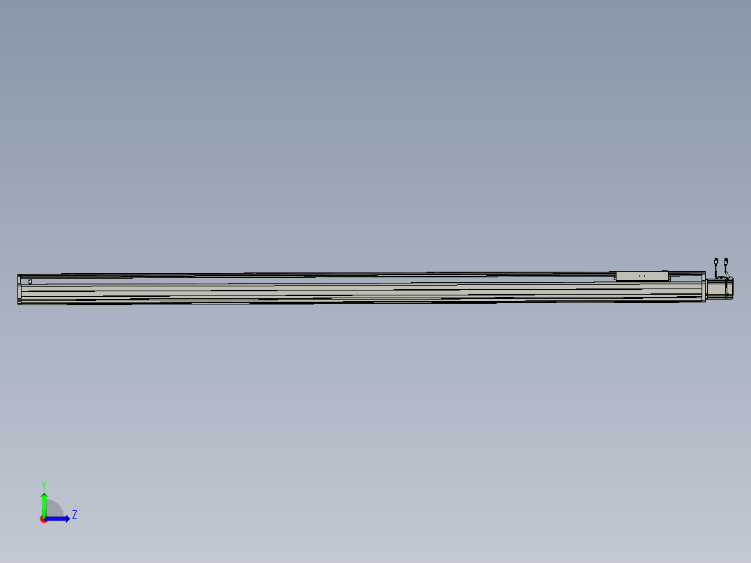 东锦丝杆传动-直线滑台模组DH210-C-L10-S2350-BC-P750W-C3左视图