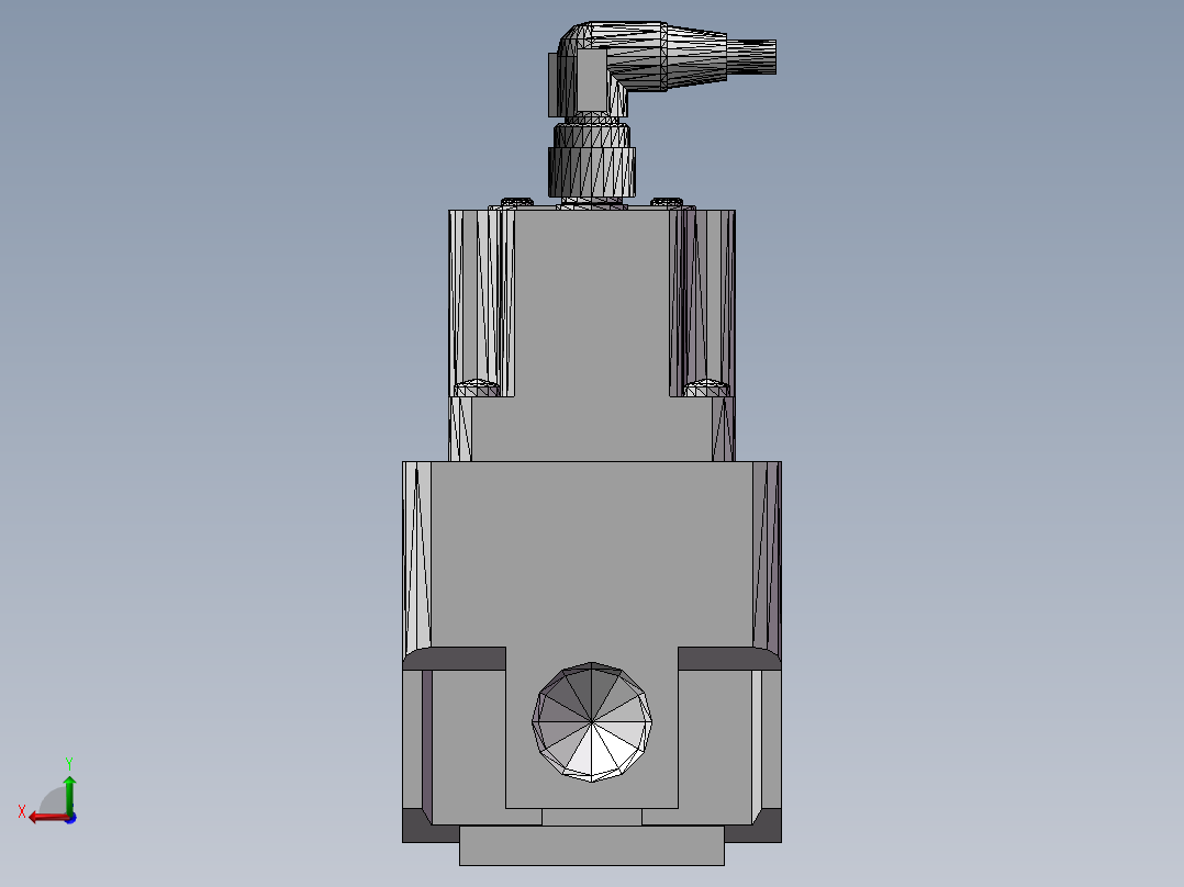电气比例阀ITV3050-322L（SMC）(配平板型托架KT-ITV-F2)后视图