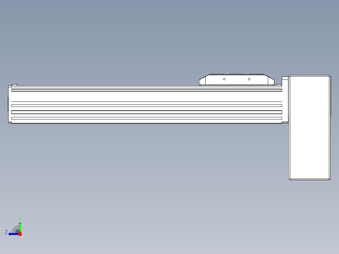 同步带全封闭直线模组TPA-HCB-85D-90-L250-LP-C-P20-N3右视图