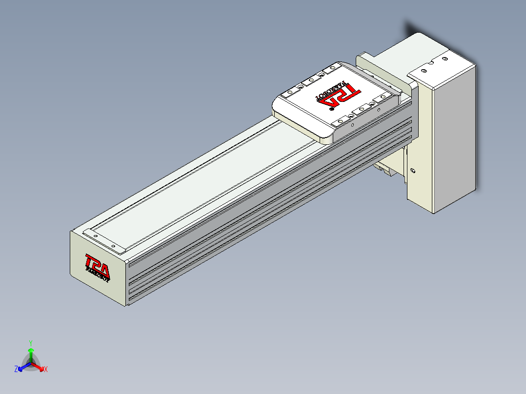 同步带全封闭直线模组TPA-HCB-85D-90-L250-LP-C-P20-N3正等轴测图