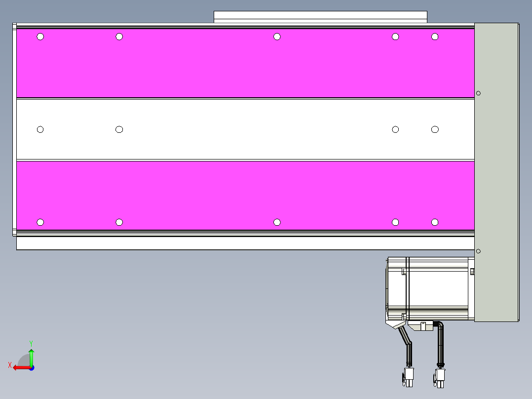 VF丝杆传动-一般环境VF27-Lxx-C-S200-BL-ZP75-C3后视图