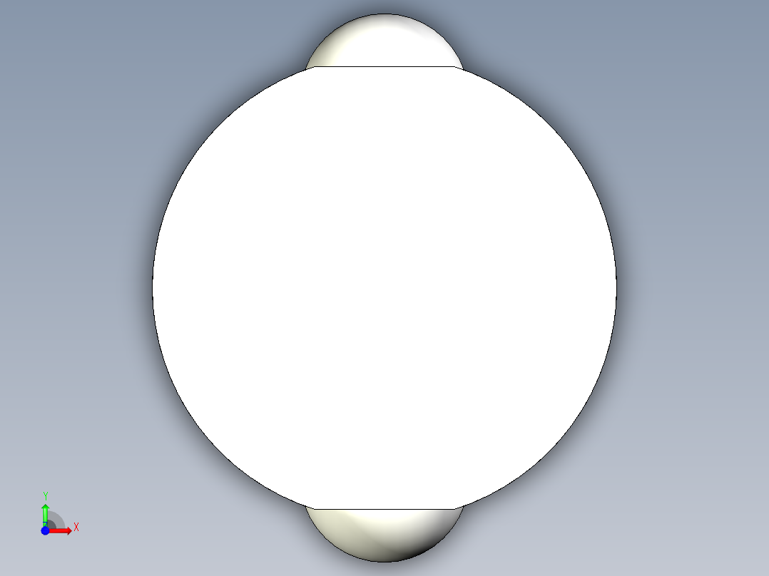 定位珠(側向型)(重荷重)2214-3D多系列多零件图纸模型前视图