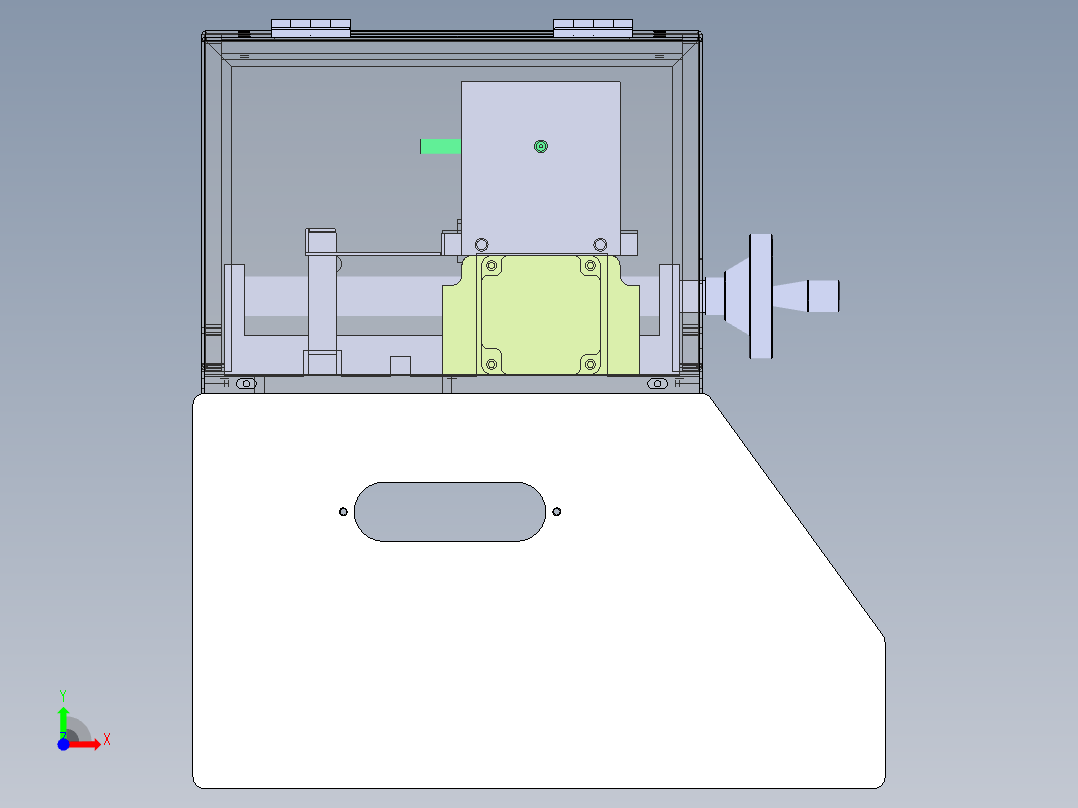 拉力测试仪前视图