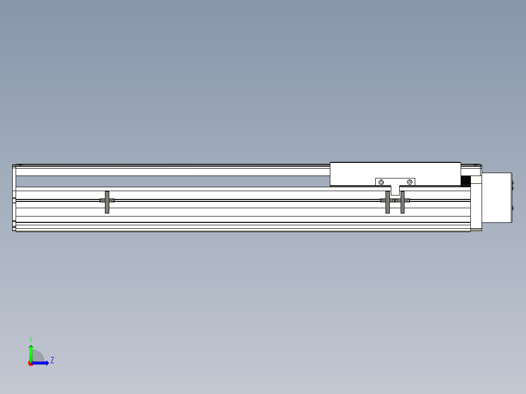 Toyo东佑达直线模组-ETH22-500-BL-750W+煞車左视图
