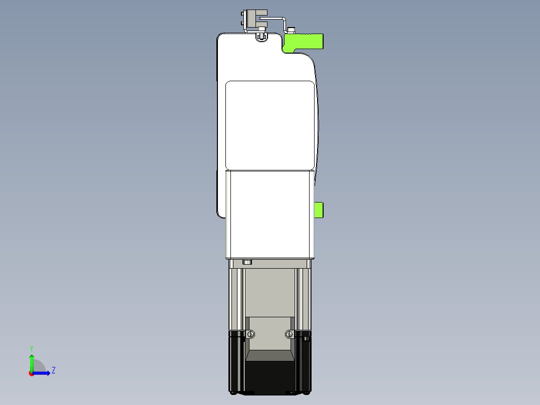 同步带滑台-半封闭B13-L90-S1400-L-P40-D3左视图