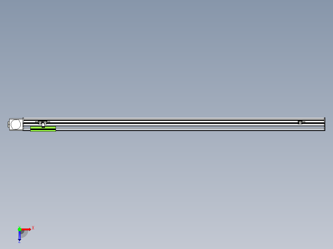 同步带滑台-半封闭B13-L90-S1400-L-P40-D3俯视图