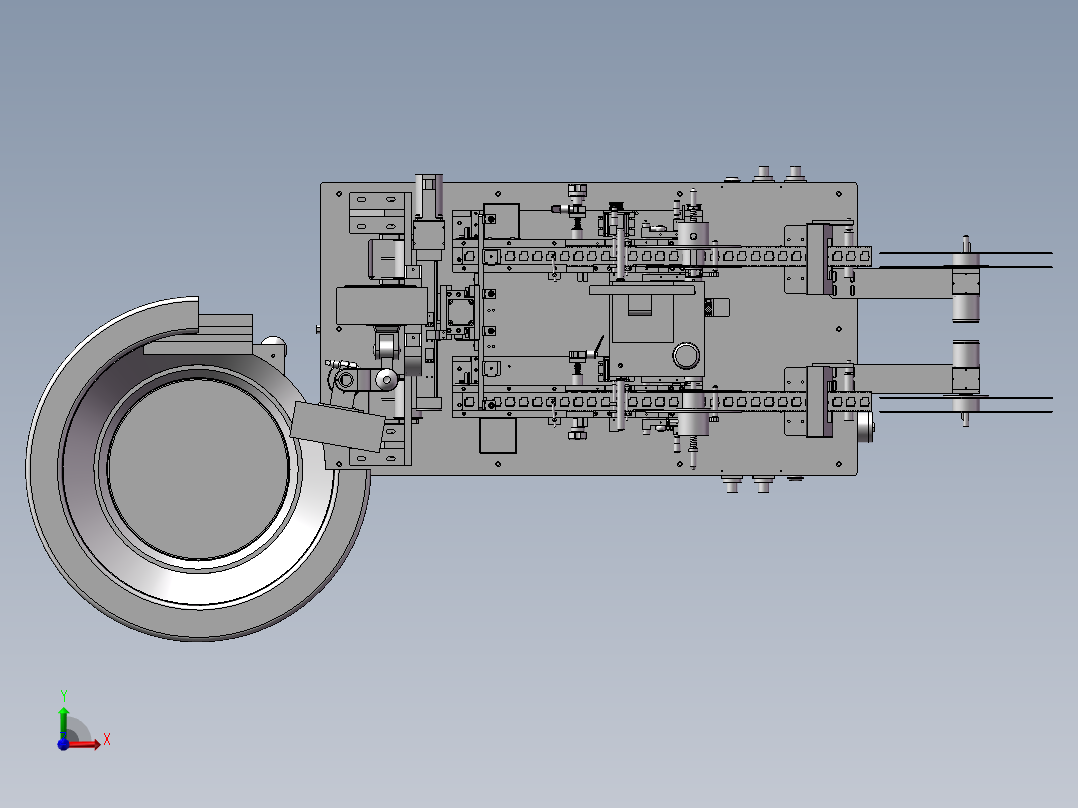 电子产品全自动包装机前视图