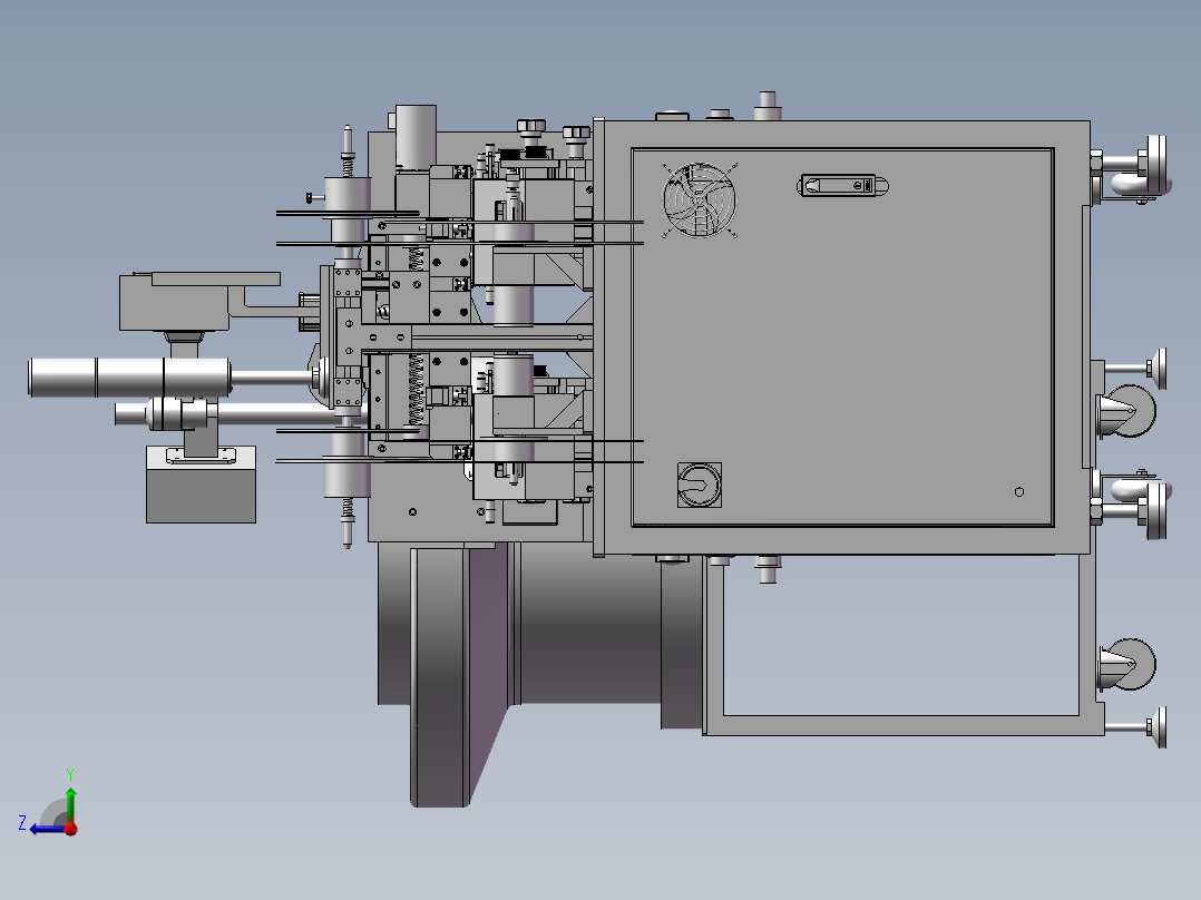 电子产品全自动包装机右视图
