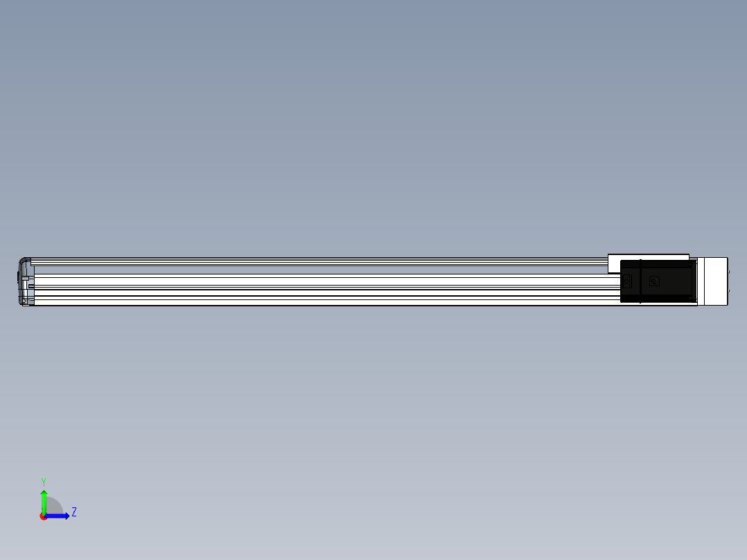 Toyo东佑达直线模组-ETH17-1050-BR-M75左视图