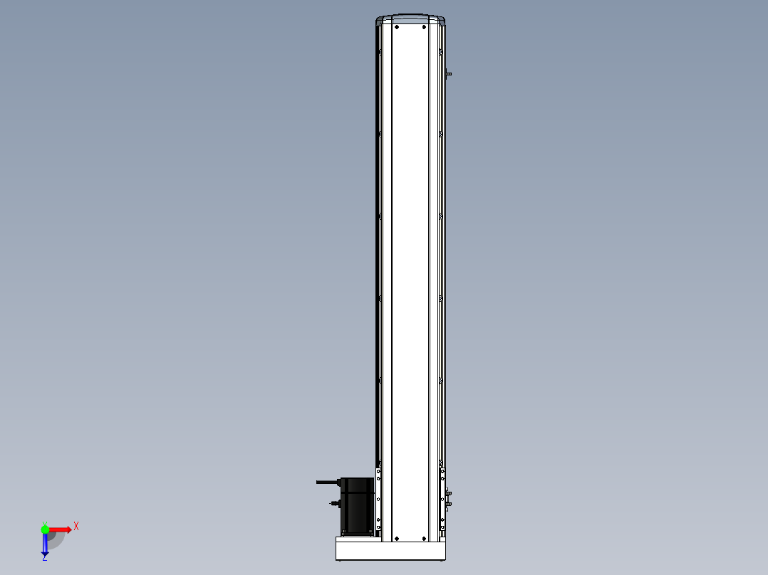 Toyo东佑达直线模组-ETH17-1050-BR-M75俯视图