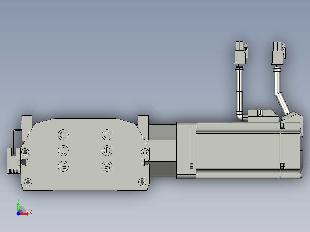 东锦同步带传动-直线滑台模组DH135B-L125-S2200-BL-P400W-C3前视图