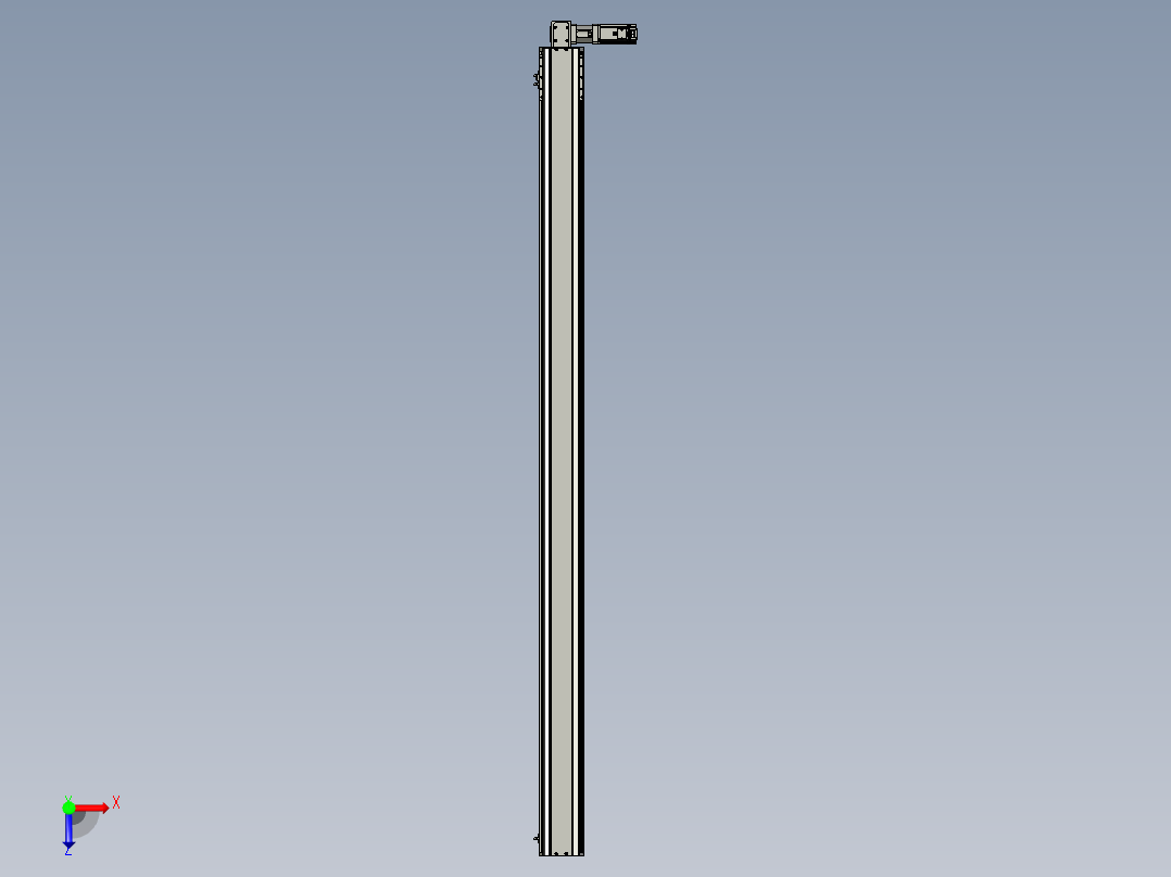 东锦同步带传动-直线滑台模组DH135B-L125-S2200-BL-P400W-C3俯视图