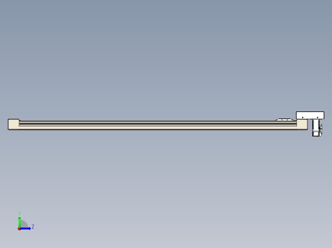 同步带全封闭直线模组TPA-HCB-65S-90-L1350-M-C-P10-N3左视图