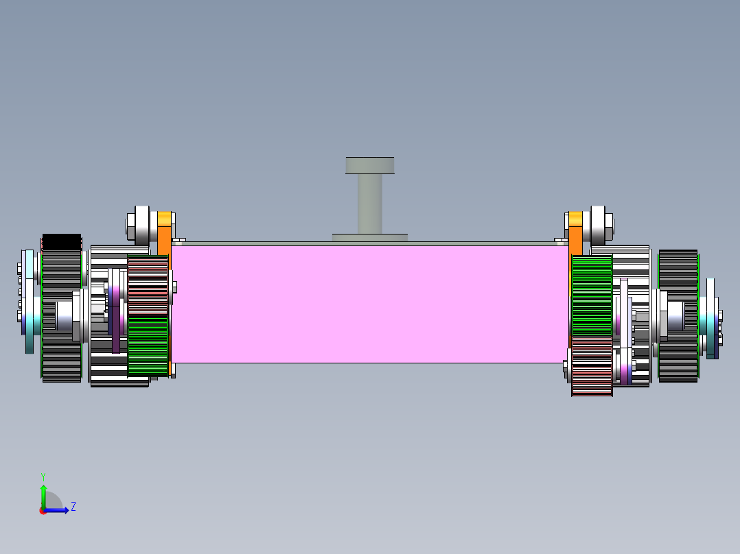 摆臂式爬楼梯越障履带车1422354==112左视图