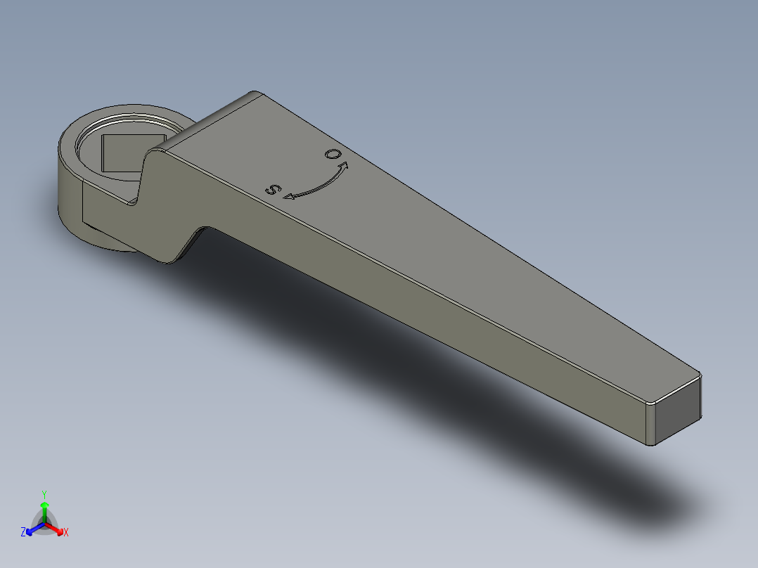 管道手动球阀-水管开关阀-手动阀门User Library-MD52C150DN65-2_DN40~65Handle正等轴测图