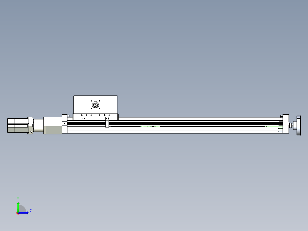 威洛博直线电机模组EB6ZR-L140-S720-RZ575K-Z575K-MS3左视图