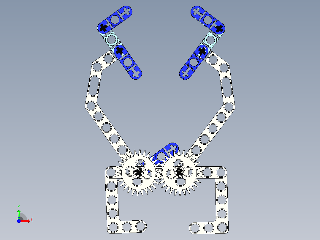 nventor 乐高工艺夹具前视图