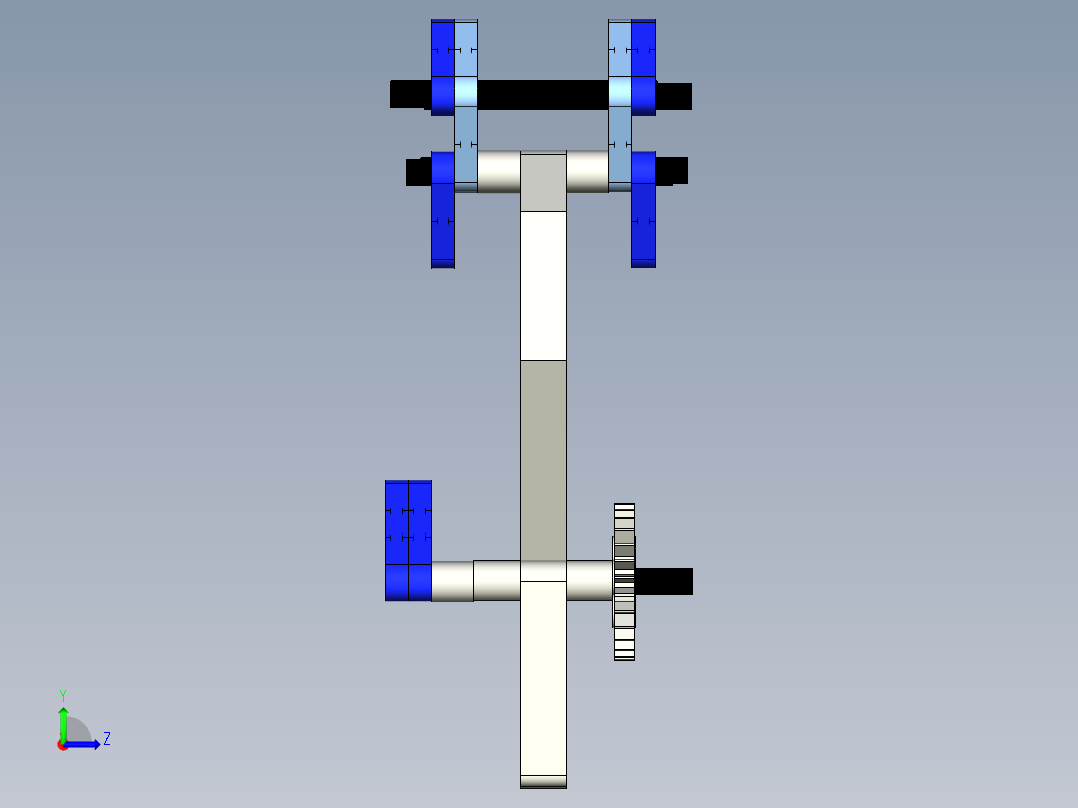 nventor 乐高工艺夹具左视图