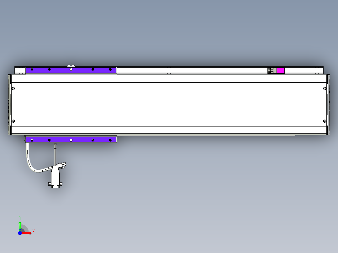 威洛博VL系列直线电机模组-VL14S3-S450前视图