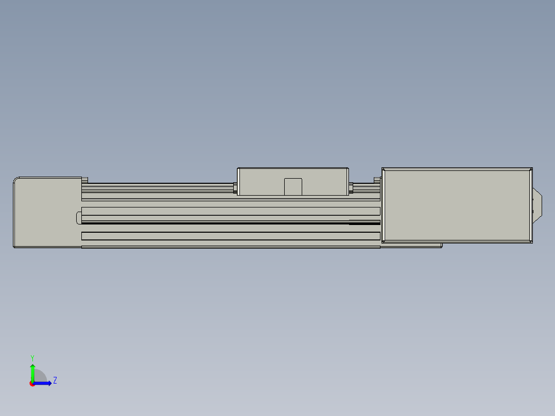 威洛博直线电机模组EB4-L40-S100-BR-57-MS3左视图