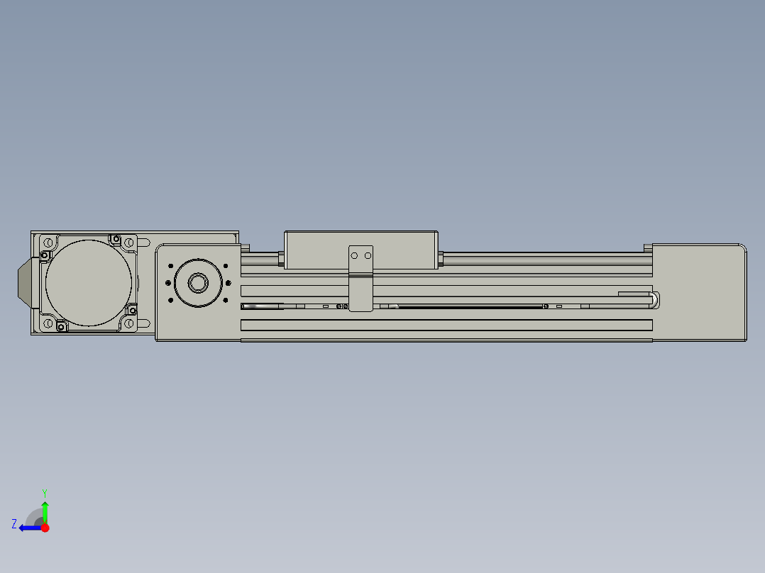 威洛博直线电机模组EB4-L40-S100-BR-57-MS3右视图