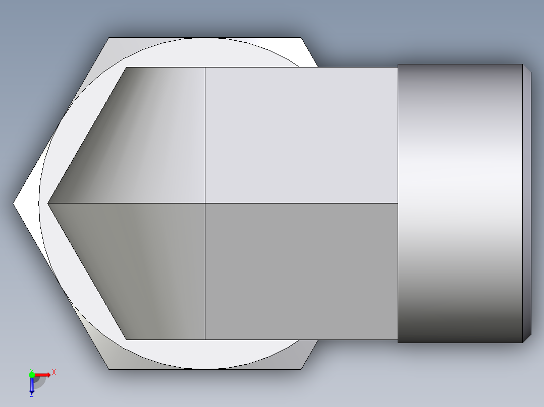 卡套式工业通用硬管接头EO_Assembled_adjustable_standpipe_elbow_EVW30SMOMD71俯视图