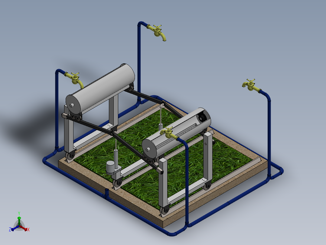 灌溉系统正等轴测图