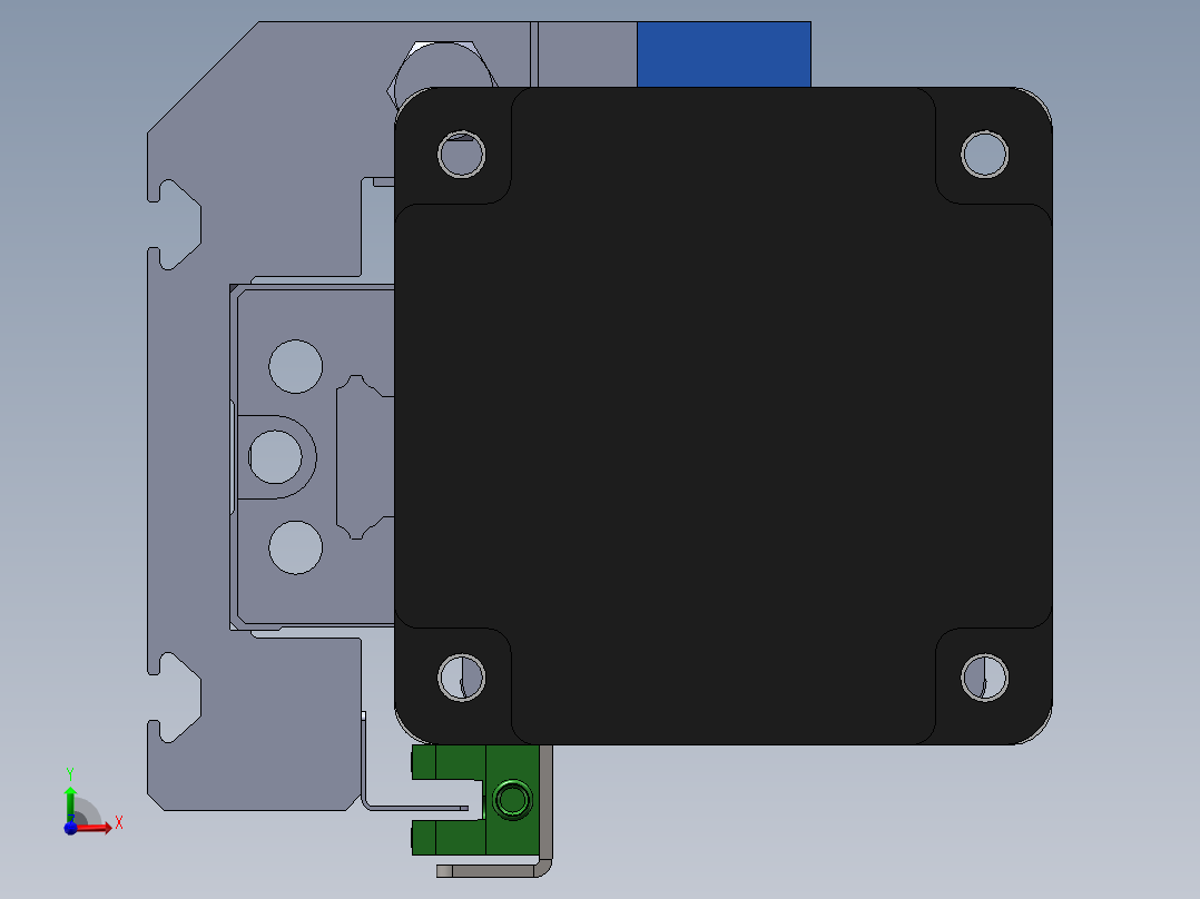 电动滑台模组SR64直连模型前视图