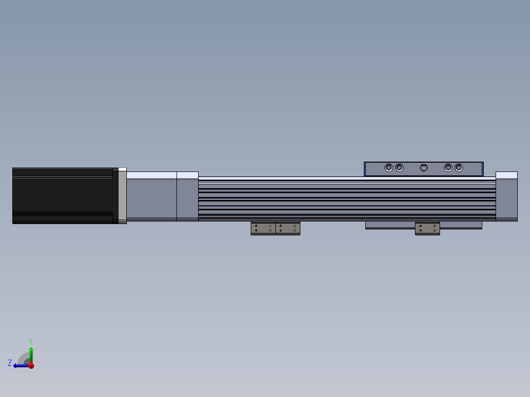 电动滑台模组SR64直连模型右视图