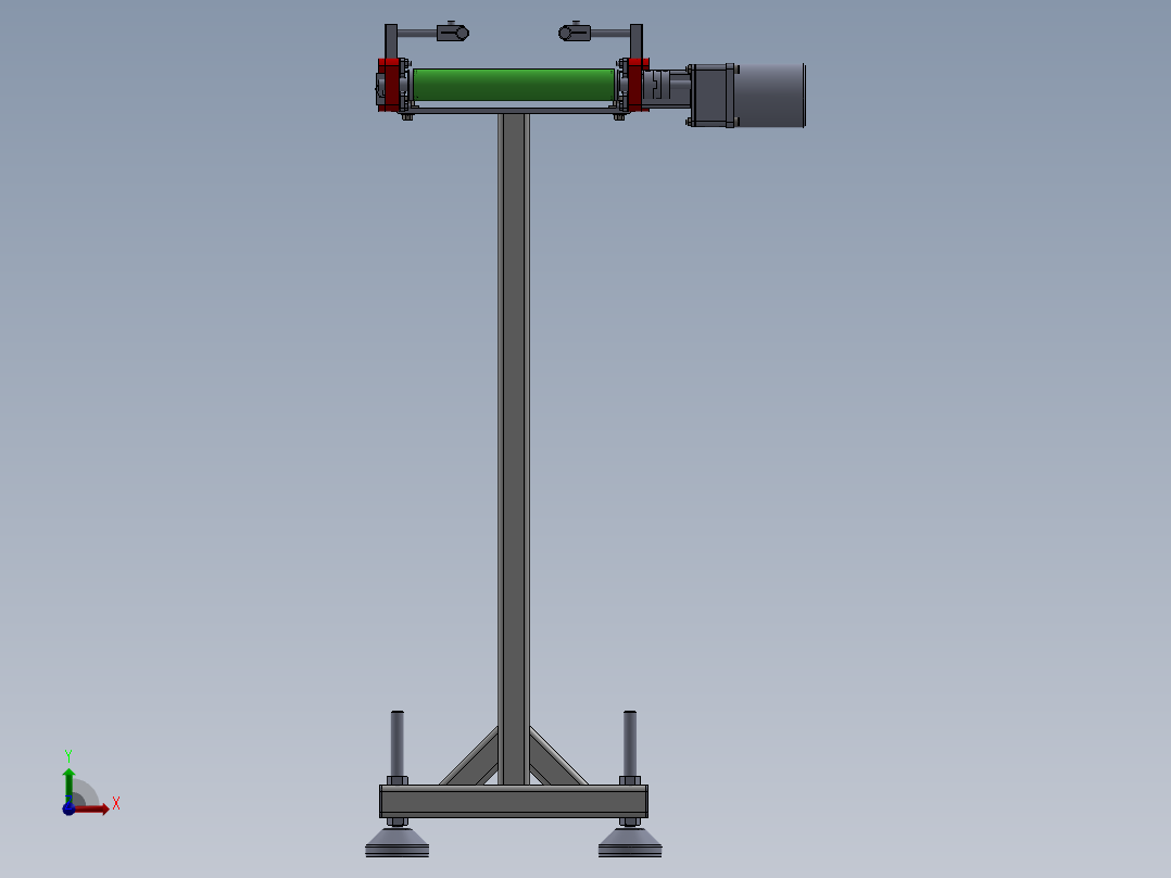 皮带输送机前视图
