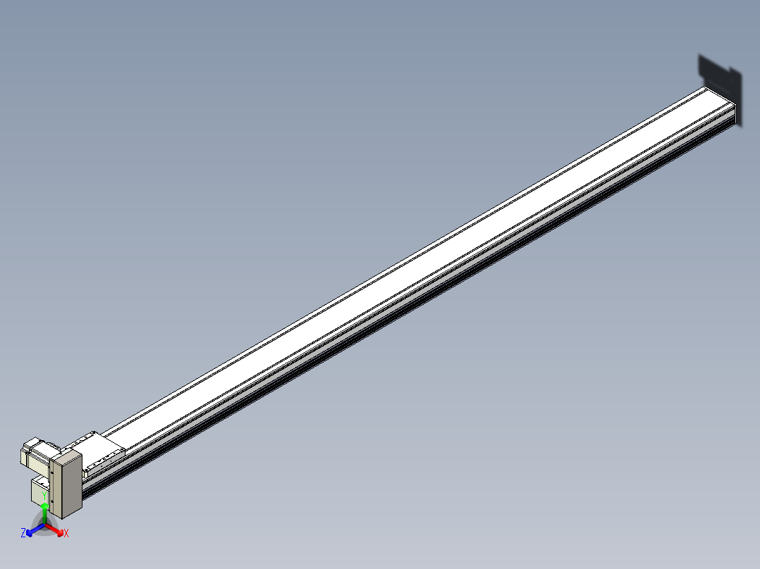 同步带全封闭直线模组TPA-HCB-105D-90-L1900-RU-C-P20-N3主视图