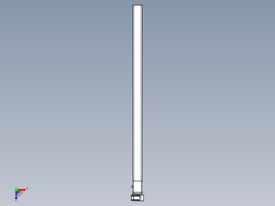 同步带全封闭直线模组TPA-HCB-105D-90-L1900-RU-C-P20-N3俯视图