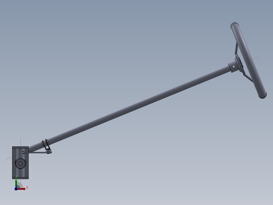 solidworks 转向总成前视图