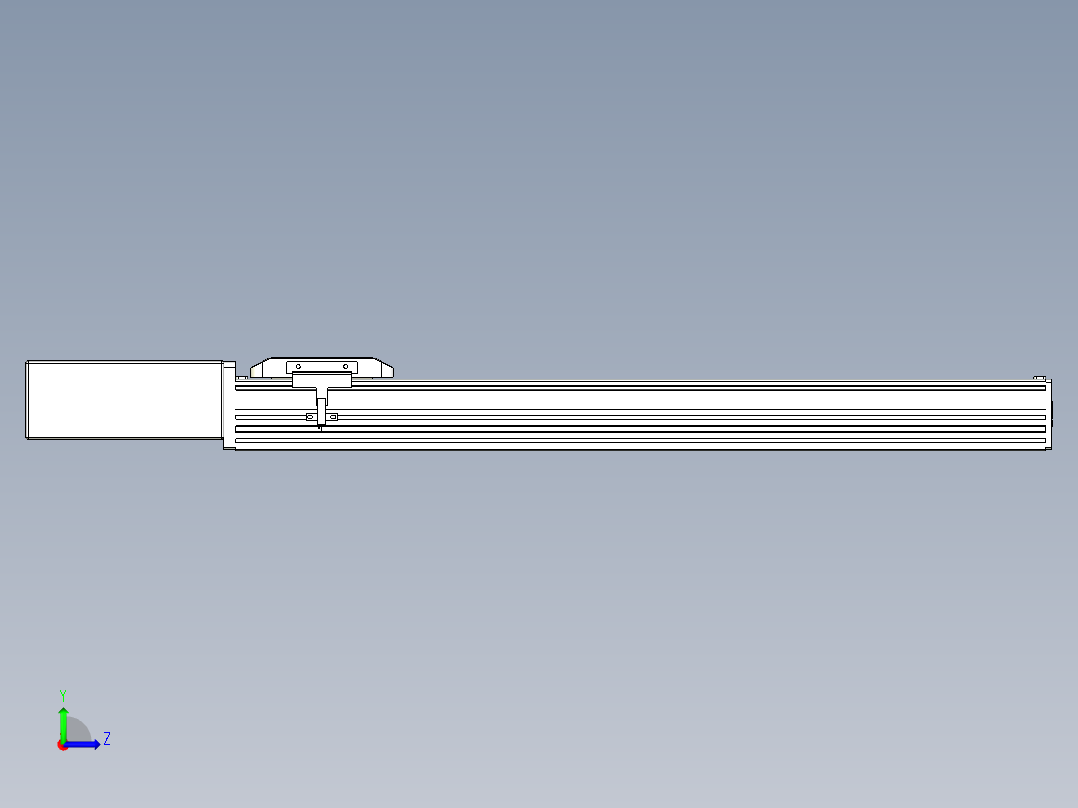 同步带全封闭直线模组TPA-HCB-85D-90-L500-MR-C-P20-N3左视图