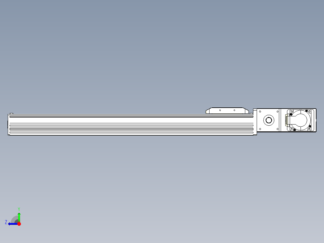 同步带全封闭直线模组TPA-HCB-85D-90-L500-MR-C-P20-N3右视图