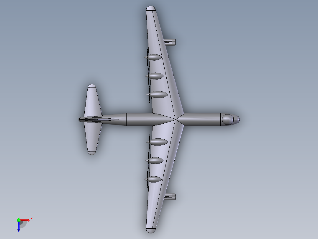 飞机1 (18)俯视图