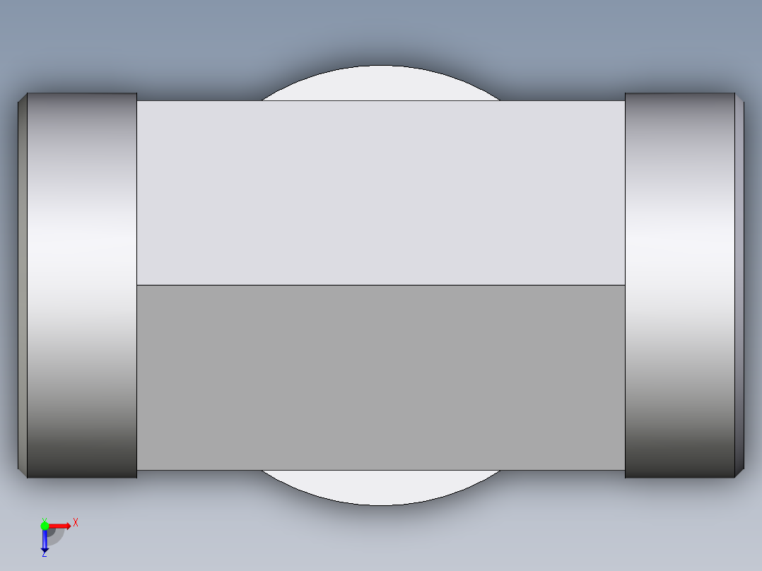卡套式工业通用硬管接头EO_Adjustable_locknut_branch_tee_TEE42LROMDCF俯视图