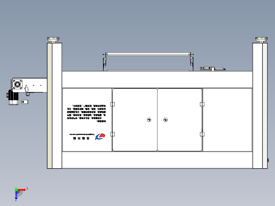 桶装水全自动套袋机step俯视图