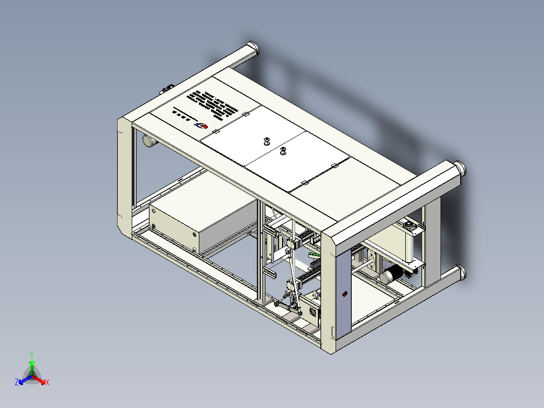 桶装水全自动套袋机step正等轴测图