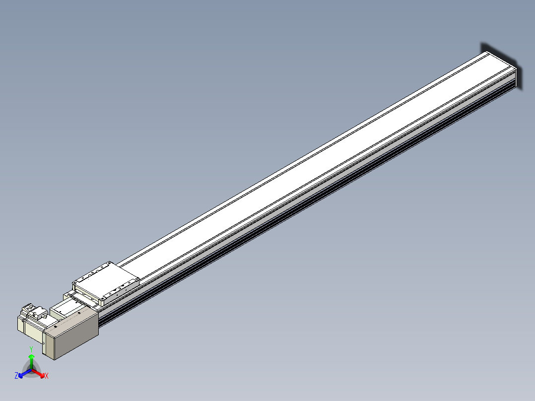 同步带全封闭直线模组TPA-HCB-105D-90-L1200-MR-C-P20-N3主视图