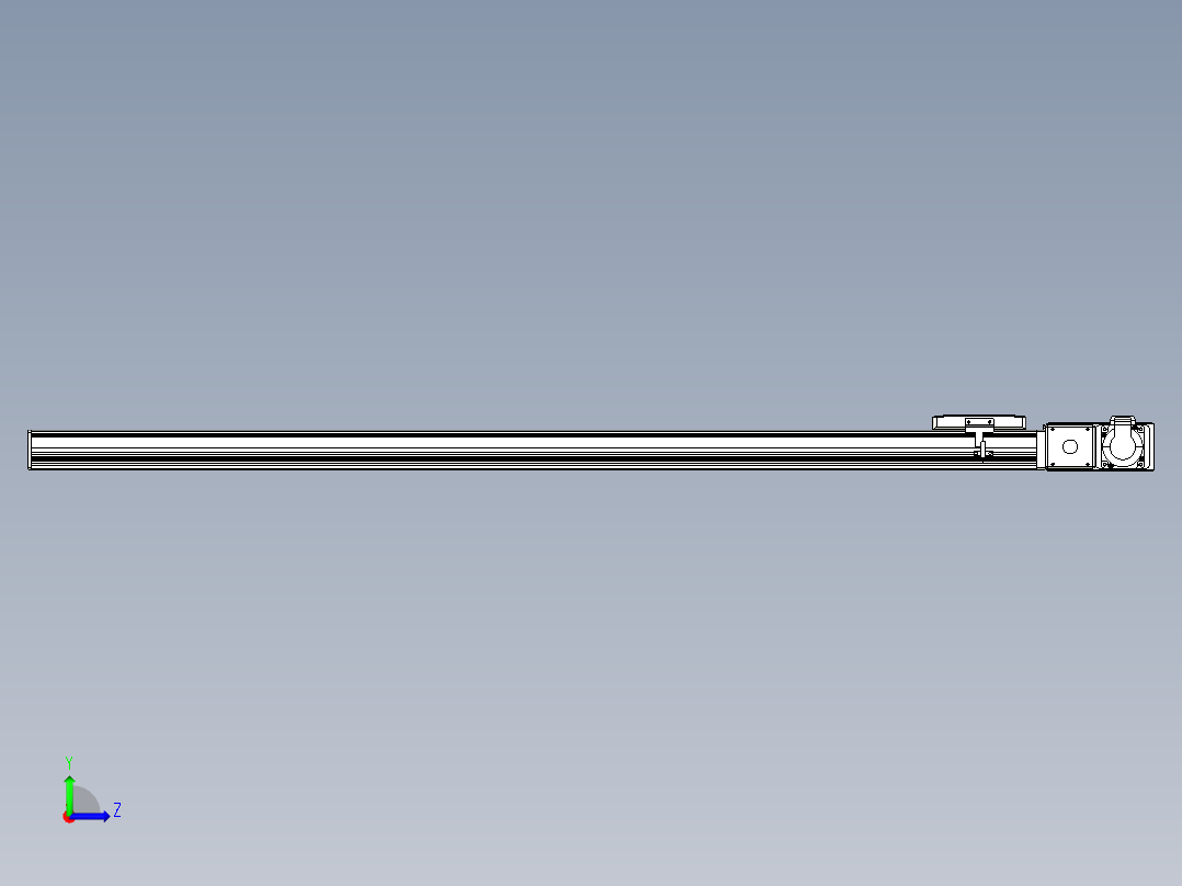 同步带全封闭直线模组TPA-HCB-105D-90-L1200-MR-C-P20-N3左视图