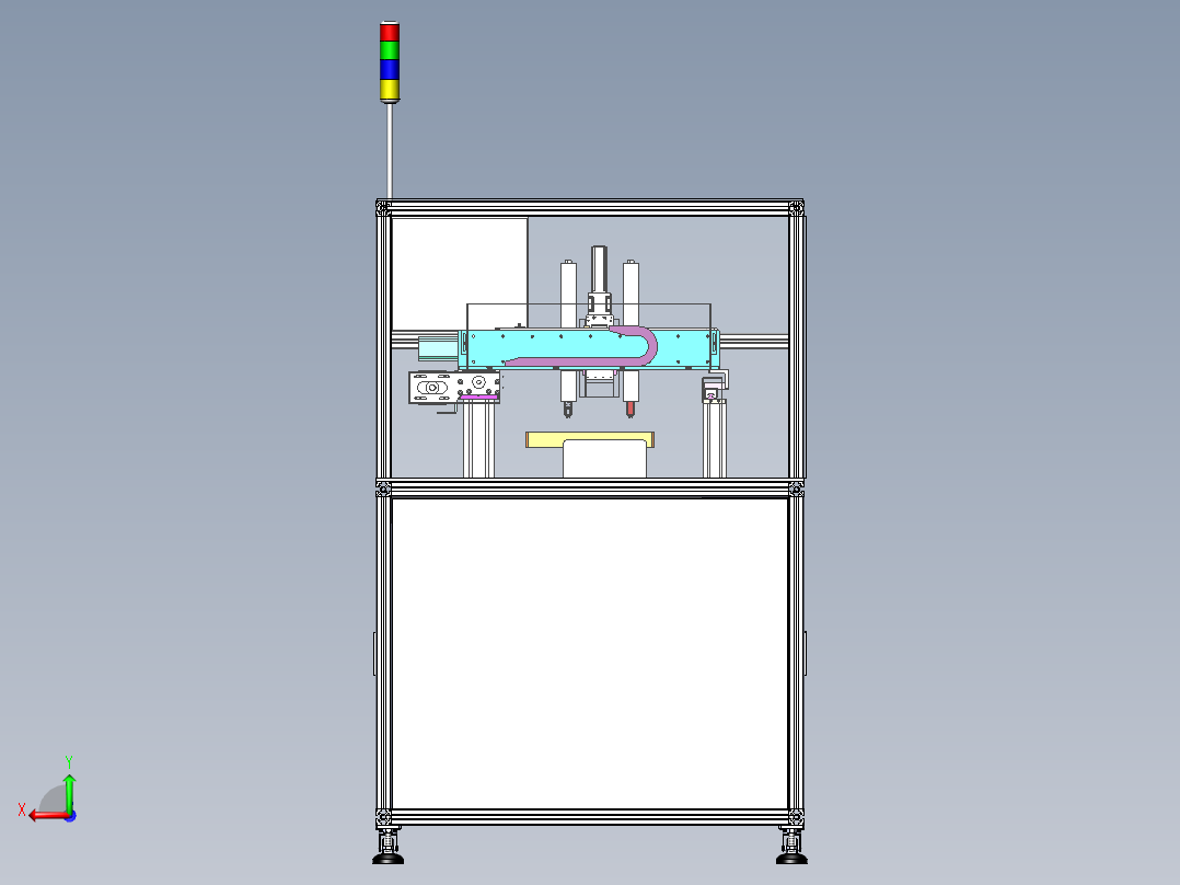自动锁螺丝机后视图