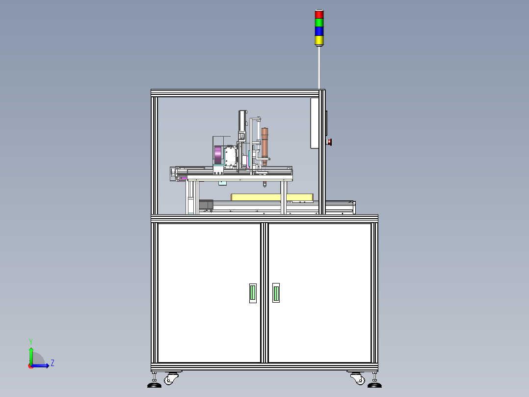 自动锁螺丝机左视图