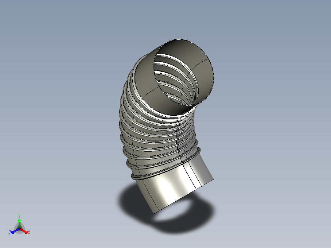 波纹管道主视图