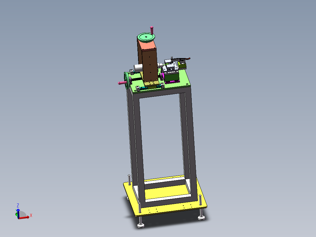 电动打磨机sw14可编辑主视图