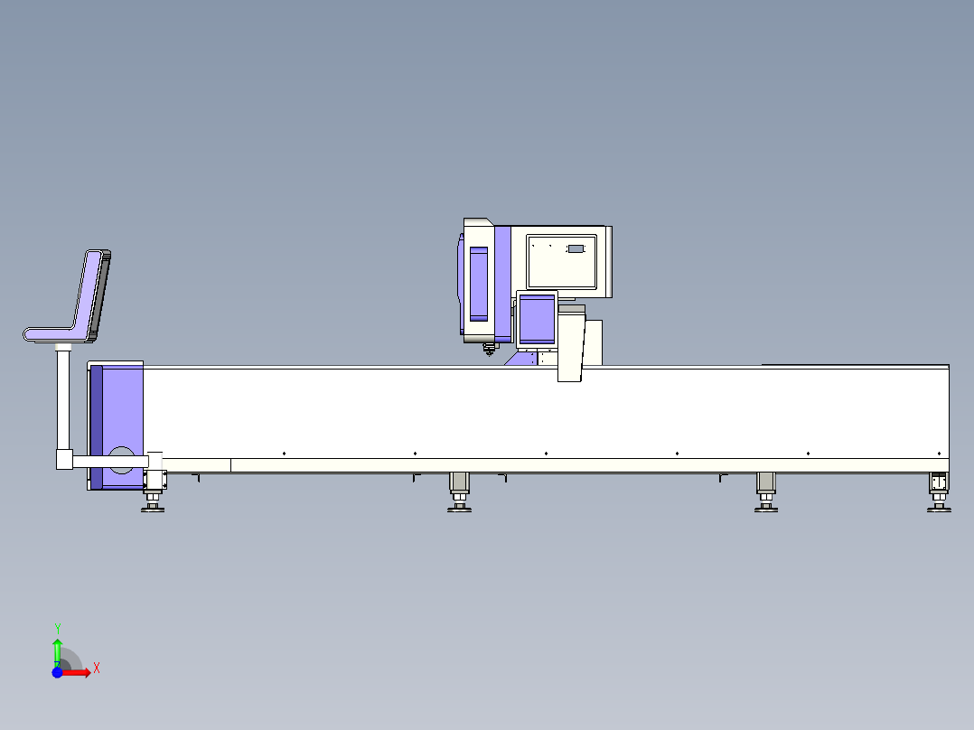 激光切割机3015 ug10前视图