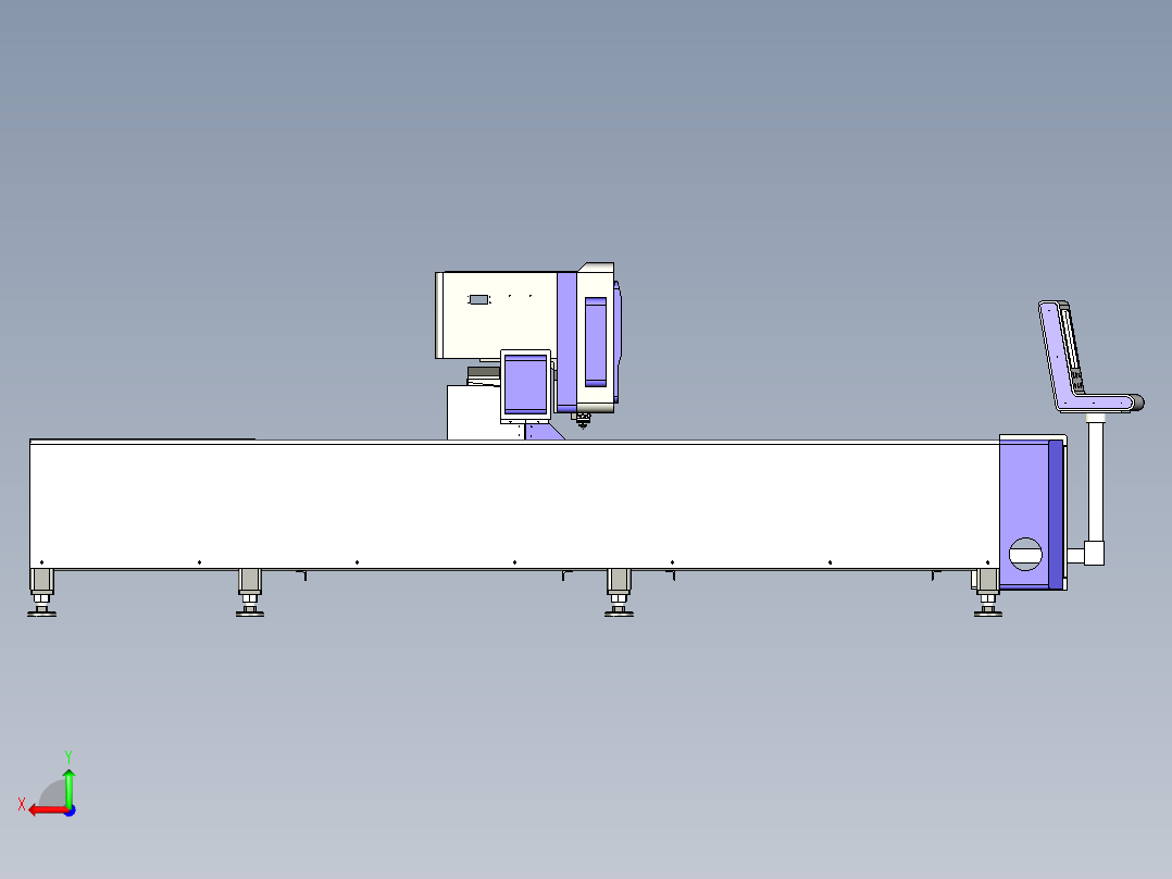 激光切割机3015 ug10后视图