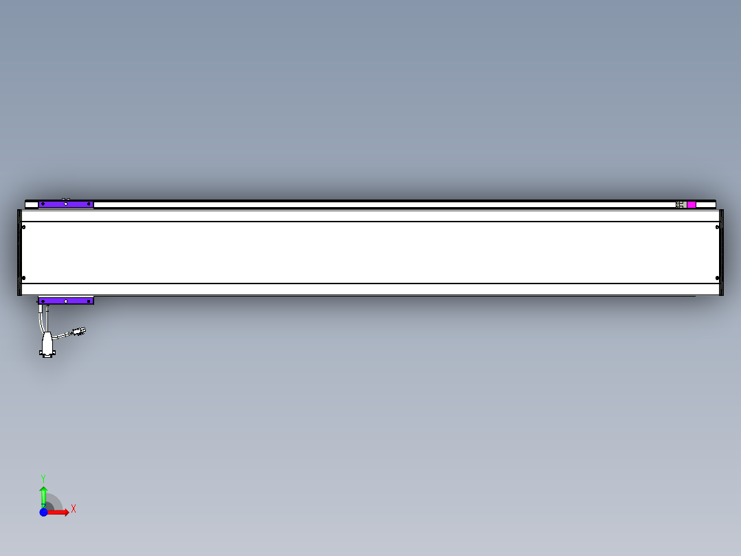 威洛博VL系列直线电机模组-VL17E1-S1200前视图