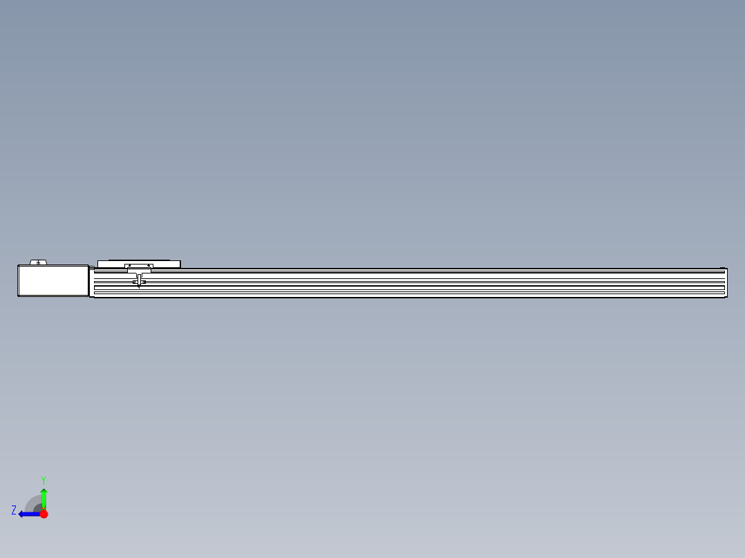 同步带全封闭直线模组TPA-HCB-120D-90-L1100-MR-C-P40-N3右视图