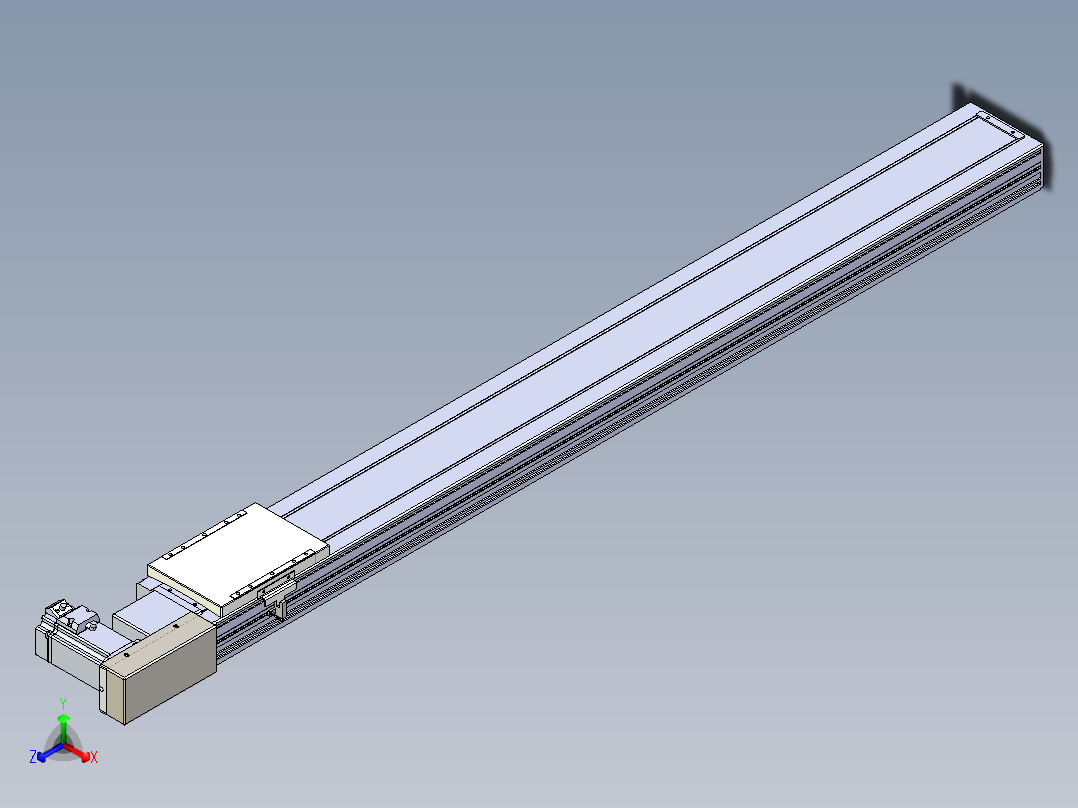同步带全封闭直线模组TPA-HCB-120D-90-L1100-MR-C-P40-N3正等轴测图